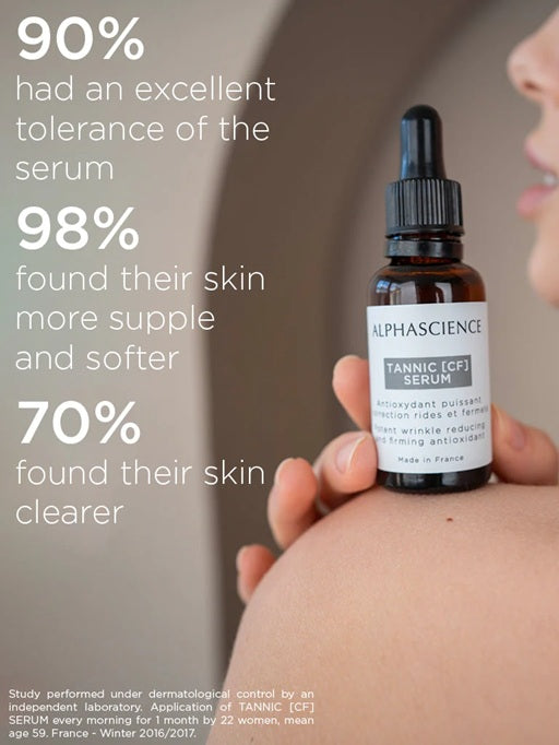 ALPHASCIENCE TANNIC [CF] SERUM 30 ML / 1 Fl Oz VITAMIN C FERULIC ANTI OXIDANT SERUM
