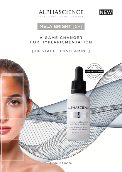 ALPHASCIENCE MELA BRIGHT [C+] 30 ML / 1 Fl Oz CYSTEAMINE SERUM for Melasma Hyperpigmentation
