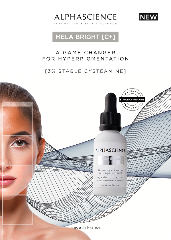 ALPHASCIENCE MELA BRIGHT [C+] 30 ML / 1 Fl Oz CYSTEAMINE SERUM for Melasma Hyperpigmentation